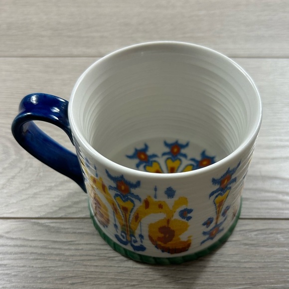 Anthropologie Hand-Decorated Inner Beauty Multi Color Aztec Ikat Coffee Tea Mug - Picture 3 of 7